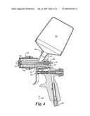 SPRAY GUN WITH PAINT CARTRIDGE diagram and image