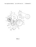 Web separator with reverse rotation mechanism for tissue paper winding machine diagram and image