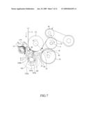 Web separator with reverse rotation mechanism for tissue paper winding machine diagram and image