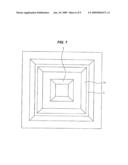 Silicon LED package having horn and contact edge with (111) planes diagram and image