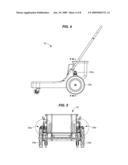 Dolly with wheel lock diagram and image