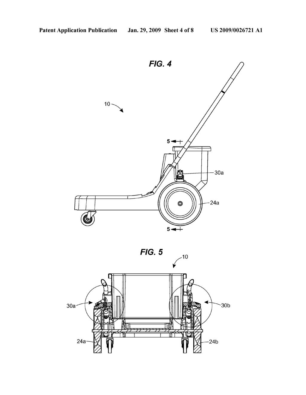 Dolly with wheel lock - diagram, schematic, and image 05