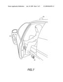 Non-contact light emitting display for vehicle diagram and image