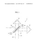 INTERFEROMETER, DEMODULATOR, AND SPLITTING ELEMENT diagram and image