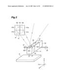 MEASURING PROBE, SAMPLE SURFACE MEASURING APPARATUS AND SAMPLE SURFACE MEASURING METHOD diagram and image