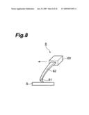 MEASURING PROBE, SAMPLE SURFACE MEASURING APPARATUS AND SAMPLE SURFACE MEASURING METHOD diagram and image