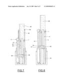 DEVICE FOR PACKAGING AND/OR APPLYING A COSMETIC OR CARE PRODUCT, WITH TRANSLATION DRIVING OF THE PRODUCT diagram and image