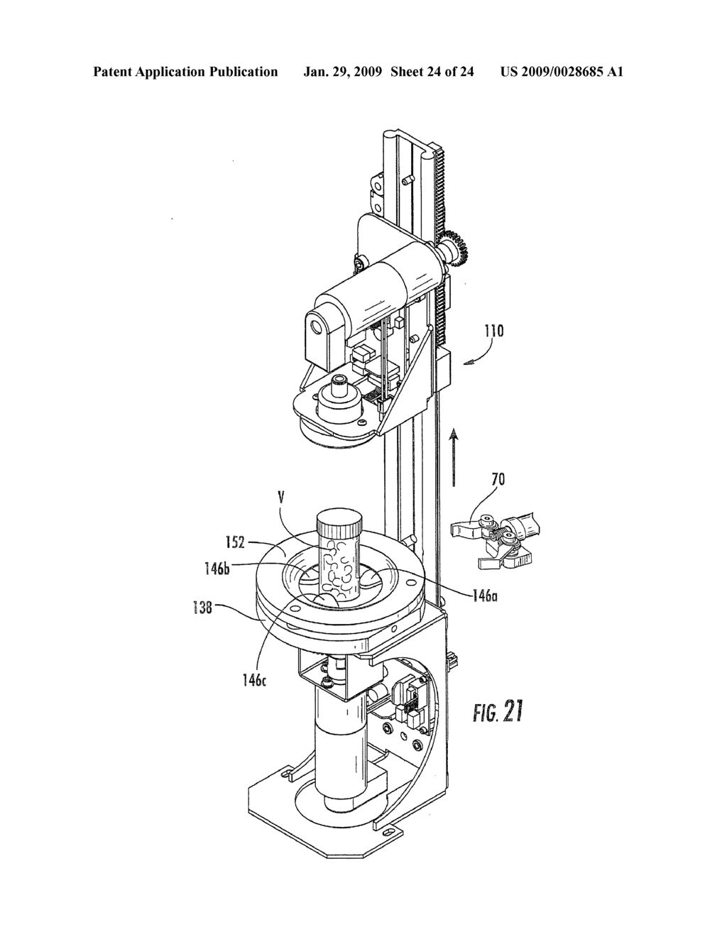 DEVICES FOR CAPPING VIALS USEFUL IN SYSTEM AND METHOD FOR DISPENSING PRESCRIPTIONS - diagram, schematic, and image 25