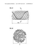 VARIABLE-AIRFLOW CLOTH, SOUND ABSORBING MATERIAL, AND VEHICULAR PART diagram and image