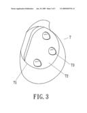 Golf Club Head that Reduces a Contact Resistance with the Ground diagram and image