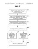 POSTAGE WEIGHT COMPUTATION diagram and image