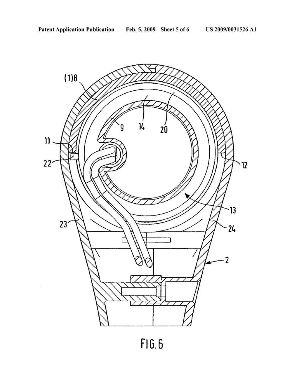 Handle arrangement on a vacuum cleaner hose - diagram, schematic, and image 06