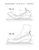 SHOE WITH SOCK LINING AND ELASTIC COLLAR diagram and image