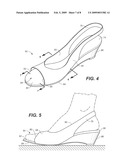 SHOE WITH SOCK LINING AND ELASTIC COLLAR diagram and image