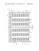 Outdoor awning with panels for using solar energy diagram and image