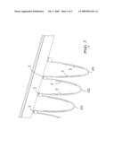 Outdoor awning with panels for using solar energy diagram and image