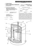 Inspection fixture for the simultaneous admission of a disk-shaped test specimen with a search gas and a mechanical load as well as pertinent testing method diagram and image