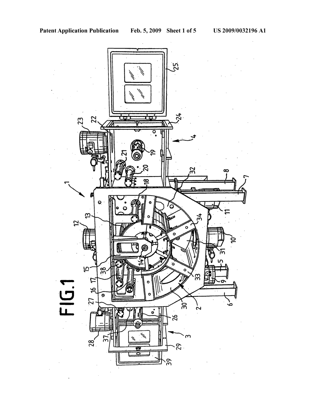 Arrangement for changing a winding drum - diagram, schematic, and image 02