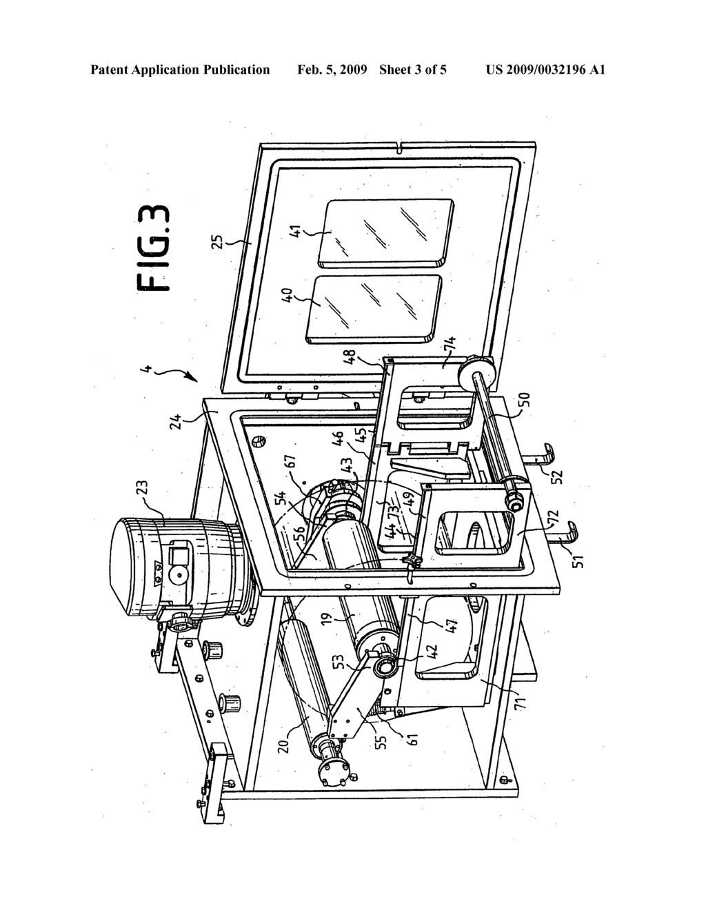 Arrangement for changing a winding drum - diagram, schematic, and image 04