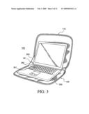Case configured to hold portable computer and method of manufacturing and using the same diagram and image