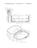 HINGED LID FOR A FOOD CONTAINER diagram and image