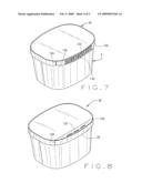 HINGED LID FOR A FOOD CONTAINER diagram and image