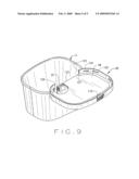 HINGED LID FOR A FOOD CONTAINER diagram and image