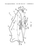 Dual purpose portable apparatus for carrying harvested game and providing shelter for a hunter diagram and image