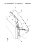 Cargo receiving arrangement for an aircraft hold diagram and image