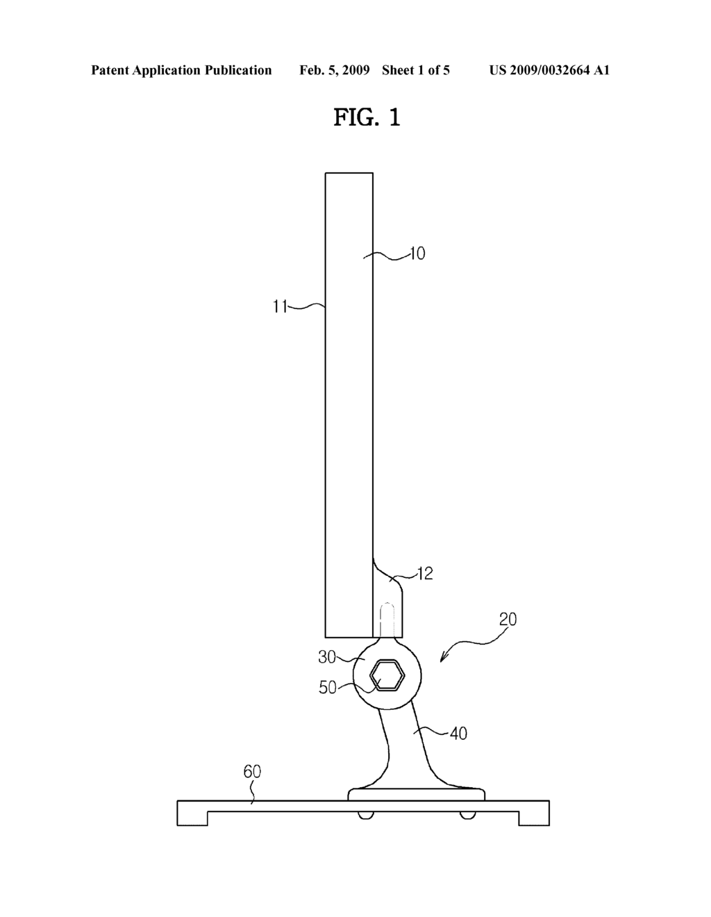 SUPPORTING DEVICE FOR DISPLAY APPARATUS AND DISPLAY APPARATUS HAVING THE SAME - diagram, schematic, and image 02