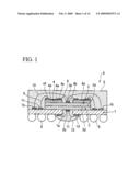 Semiconductor stack package having wiring extension part which has hole for wiring diagram and image