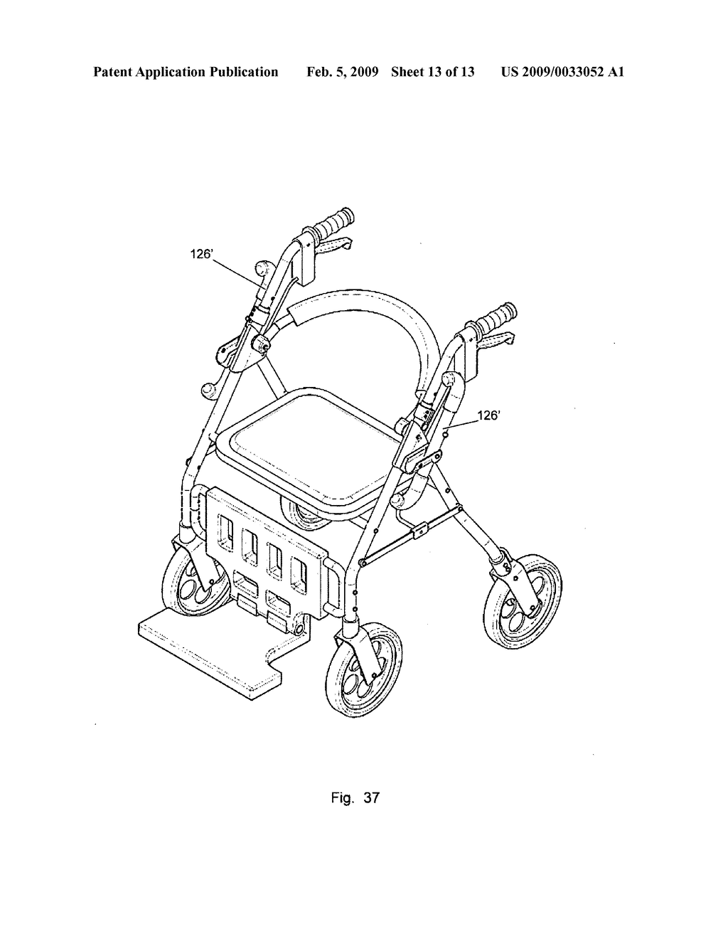 Reversible walker assembly - diagram, schematic, and image 14