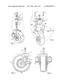 Independent four wheel vibration damping system for riding mowers diagram and image