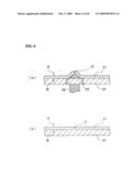 Vehicle upholstery member having air bag door, and method and device for producing the same diagram and image