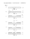 Vehicle upholstery member having air bag door, and method and device for producing the same diagram and image