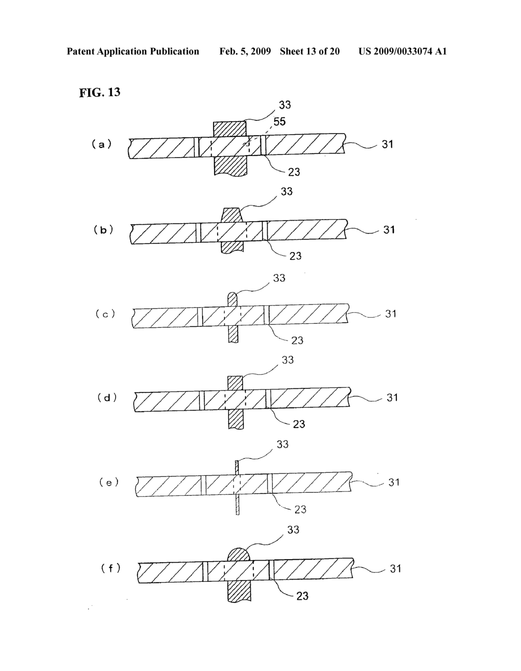 Vehicle upholstery member having air bag door, and method and device for producing the same - diagram, schematic, and image 14