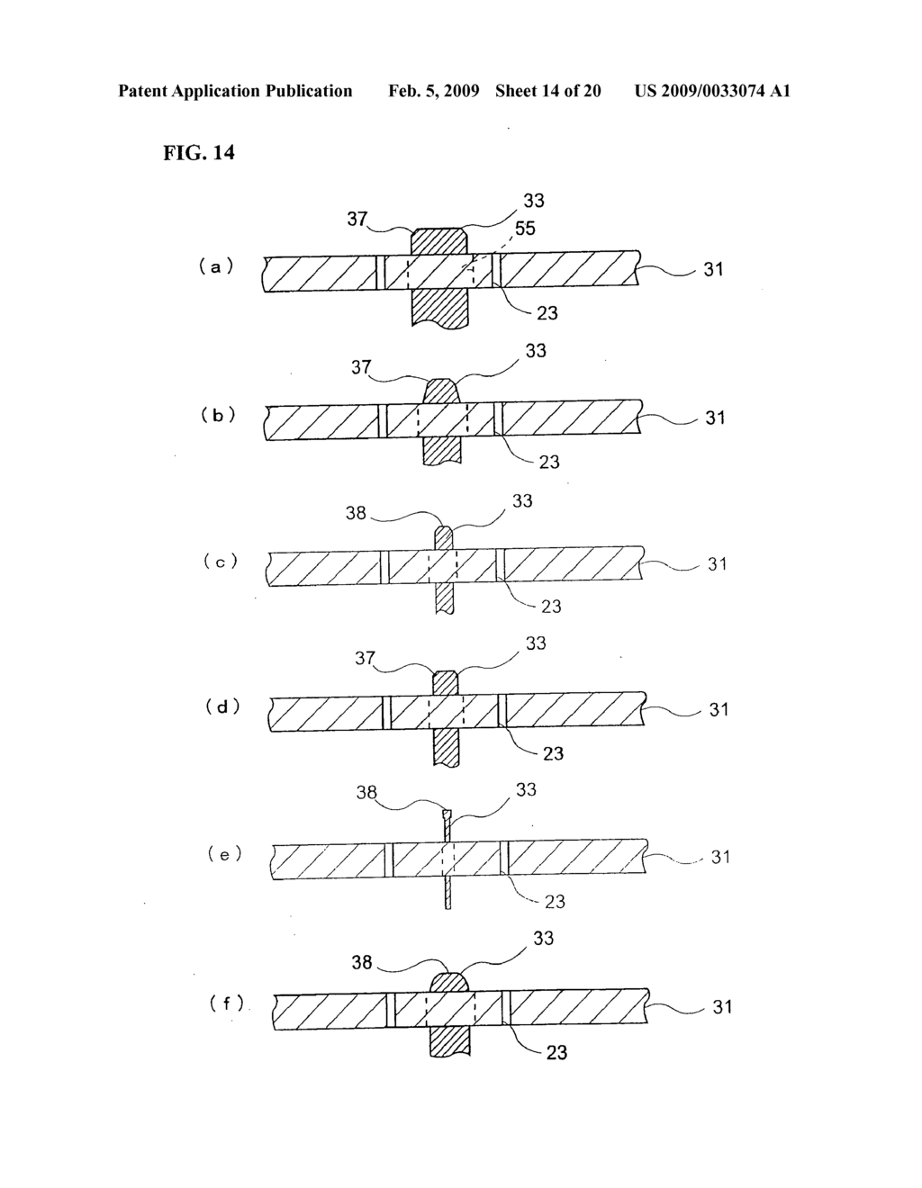 Vehicle upholstery member having air bag door, and method and device for producing the same - diagram, schematic, and image 15