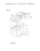 Vehicle upholstery member having air bag door, and method and device for producing the same diagram and image