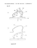 Vehicle upholstery member having air bag door, and method and device for producing the same diagram and image