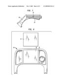 Accessory tray and entertainment system for stroller diagram and image