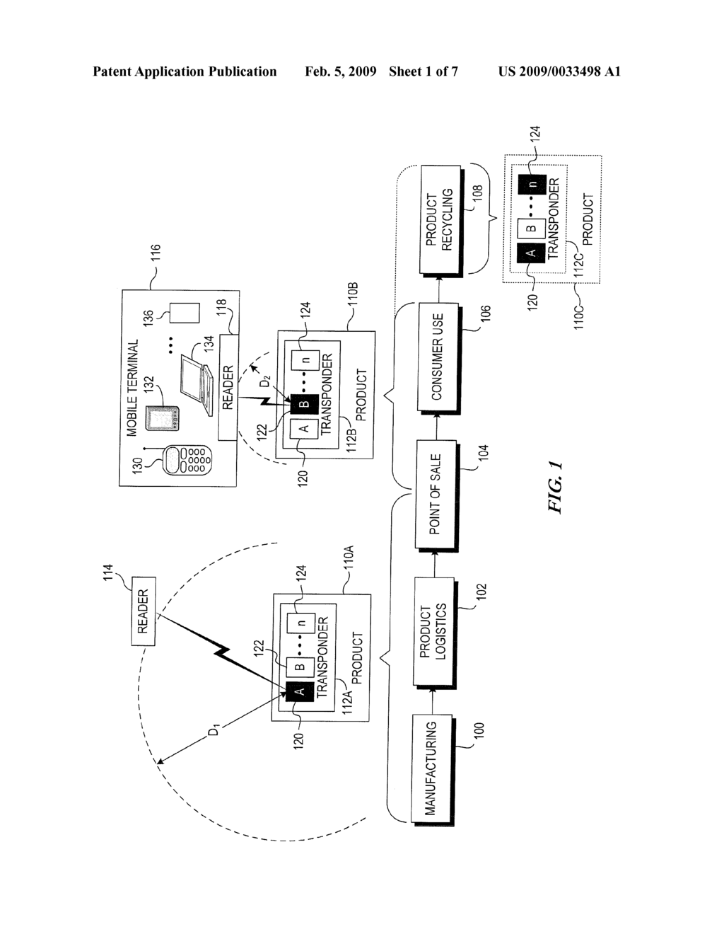 System and Method for Supporting Multiple Reader-Tag Configurations Using Multi-Mode Radio Frequency Tag - diagram, schematic, and image 02