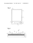 LIQUID CRYSTAL DISPLAY DEVICE PROVIDED WITH A GAS DETECTOR, GAS DETECTOR AND METHOD FOR MANUFACTURING A GAS DETECTOR diagram and image