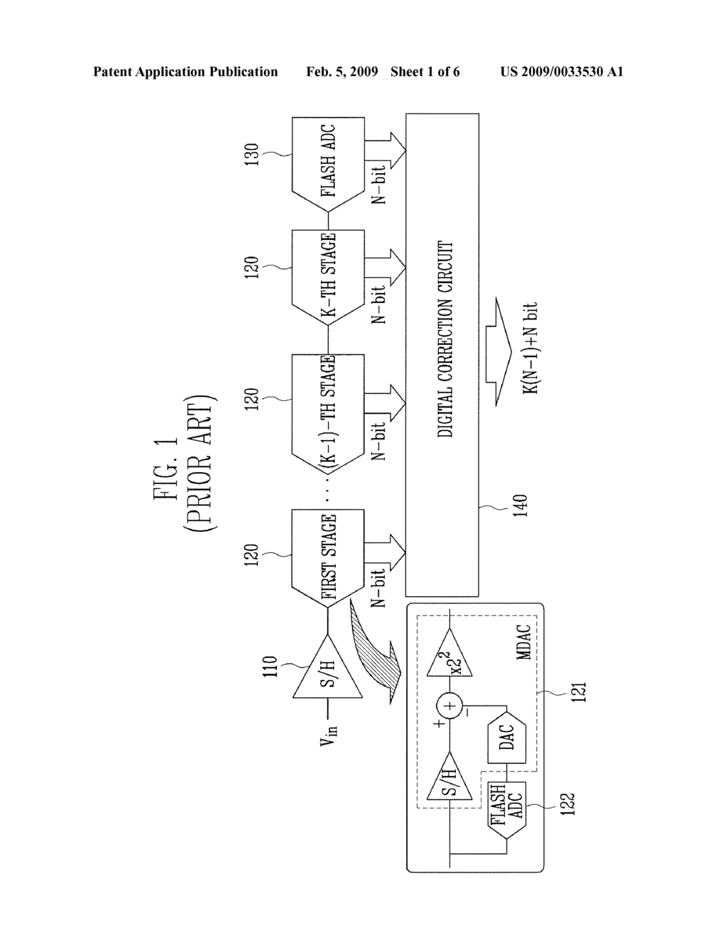 METHOD OF CONTROLLING PIPELINE ANALOG-TO-DIGITAL CONVERTER AND PIPELINE ANALOG-TO-DIGITAL CONVERTER IMPLEMENTING THE SAME - diagram, schematic, and image 02