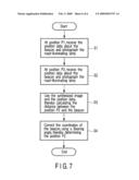 METHOD AND APPARATUS FOR DETERMINING THE POSITION OF A MOVING OBJECT, BY USING VISIBLE LIGHT COMMUNICATION diagram and image