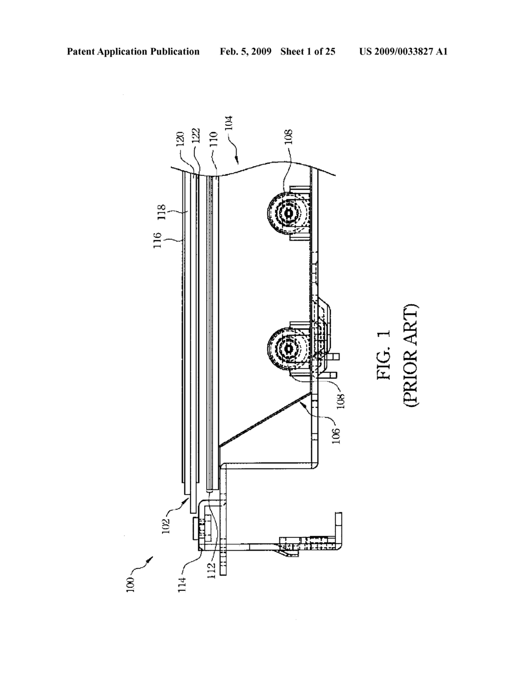 OPTICAL FILM SUPPORT ARRANGEMENT, AND BACKLIGHT MODULE AND LCD USING THE SAME - diagram, schematic, and image 02