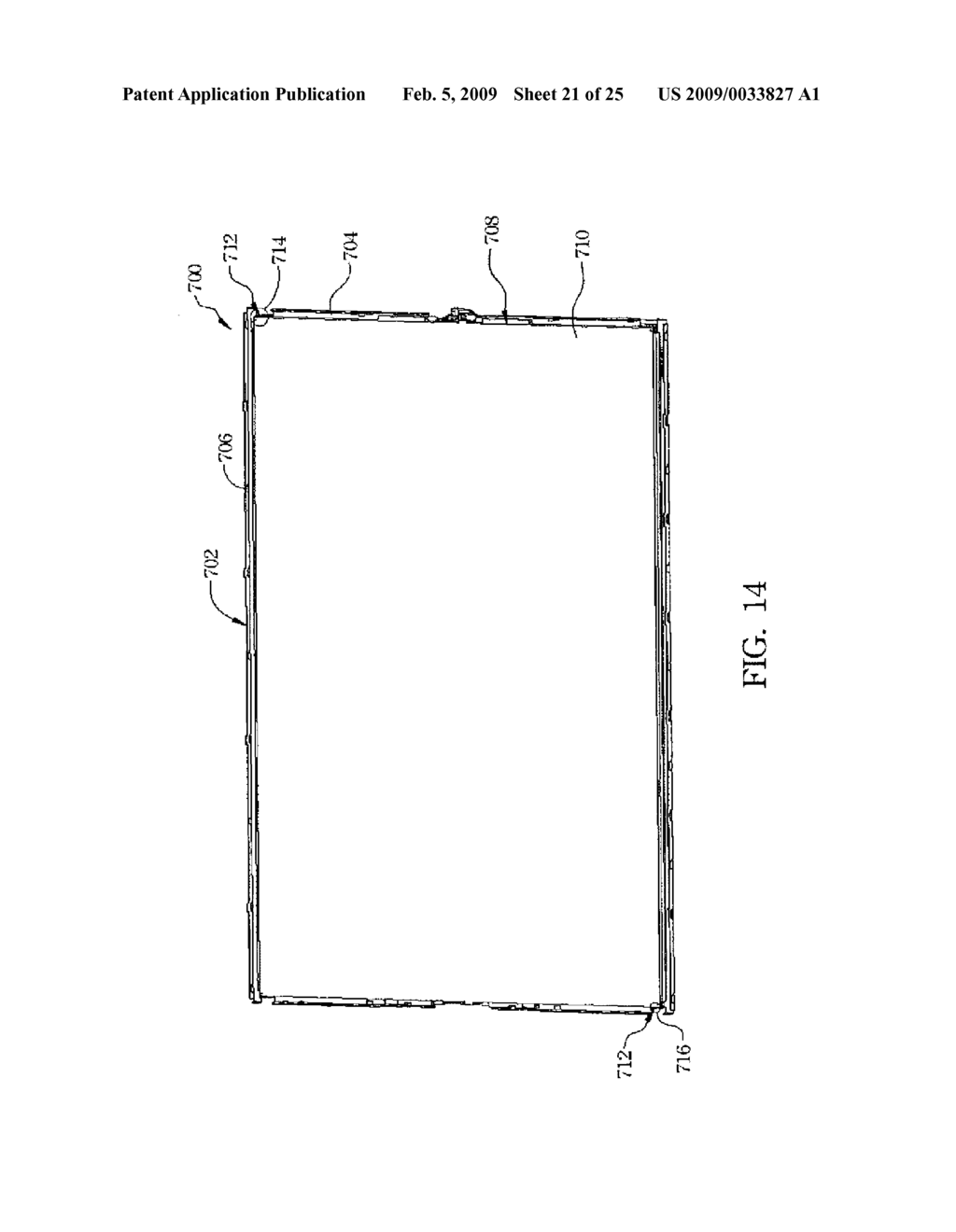 OPTICAL FILM SUPPORT ARRANGEMENT, AND BACKLIGHT MODULE AND LCD USING THE SAME - diagram, schematic, and image 22