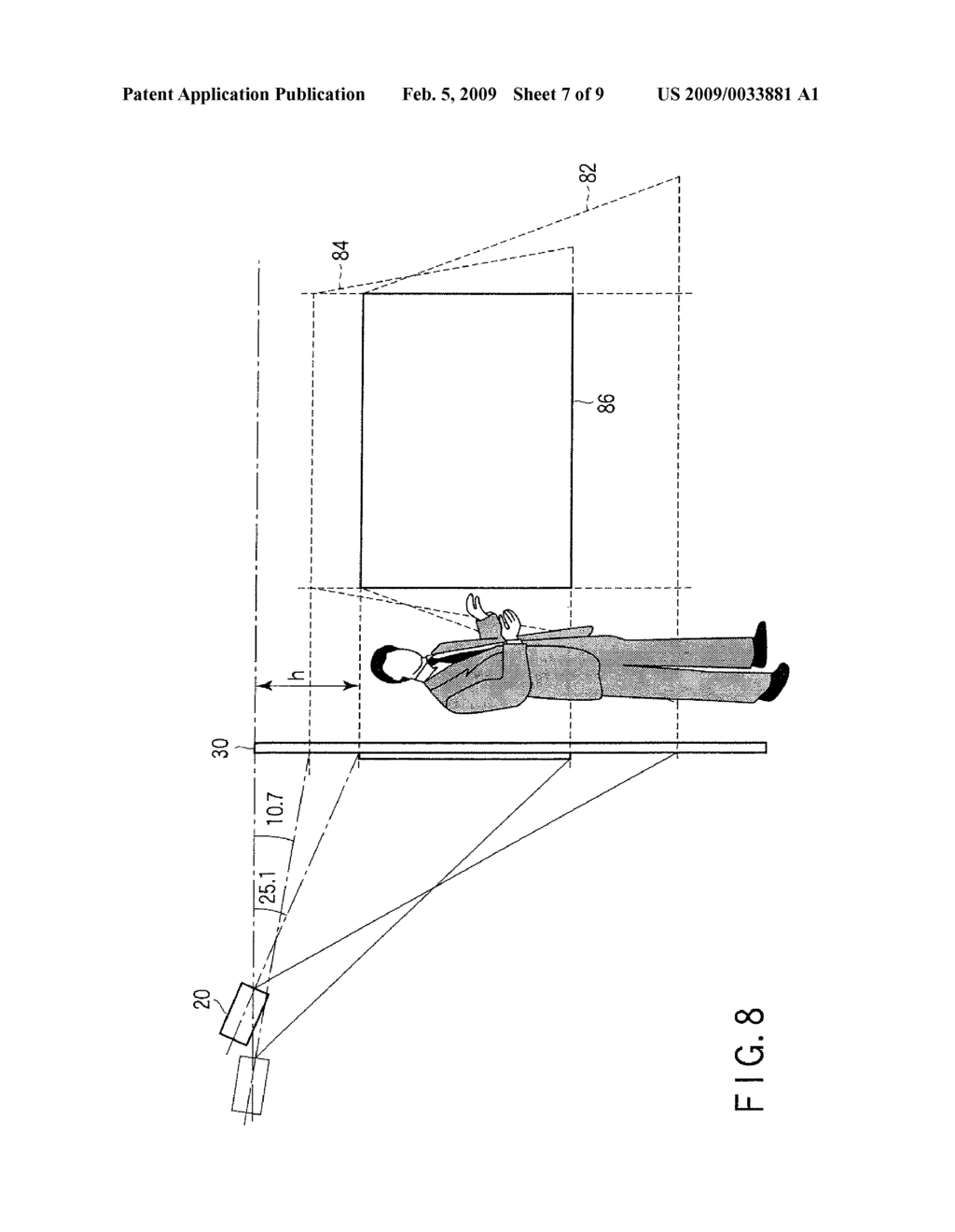 PROJECTION DISPLAY DEVICE AND DISPLAY METHOD - diagram, schematic, and image 08