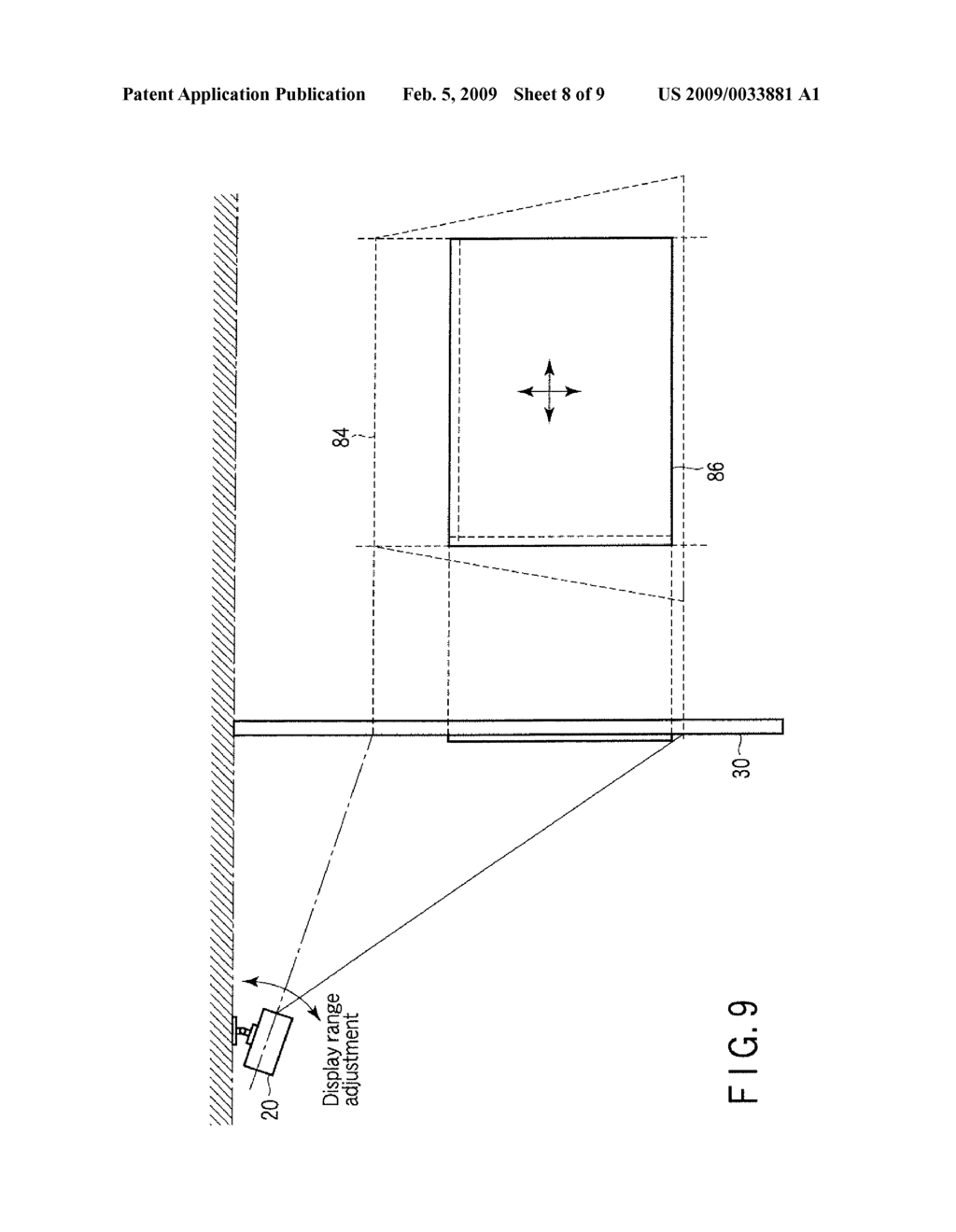 PROJECTION DISPLAY DEVICE AND DISPLAY METHOD - diagram, schematic, and image 09