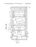 Projection device diagram and image