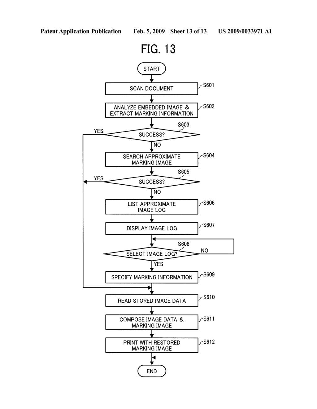 IMAGE PROCESSING APPARATUS AND ASSOCIATED METHOD AND COMPUTER READABLE STORAGE MEDIUM FOR EXTRACTING AN EMBEDDED MARKING IMAGE - diagram, schematic, and image 14